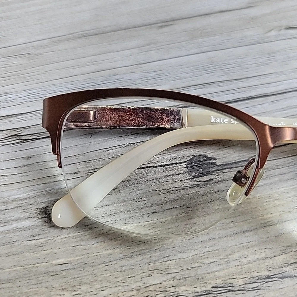 Kate Spade NY Valary PJW Eyeglasses Frames Only 51-16-135 Half Rim Adjustable‎